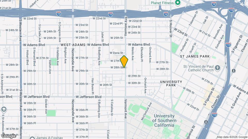 2805 S Vermont Ave Mapa y Detalles de la Ubicación