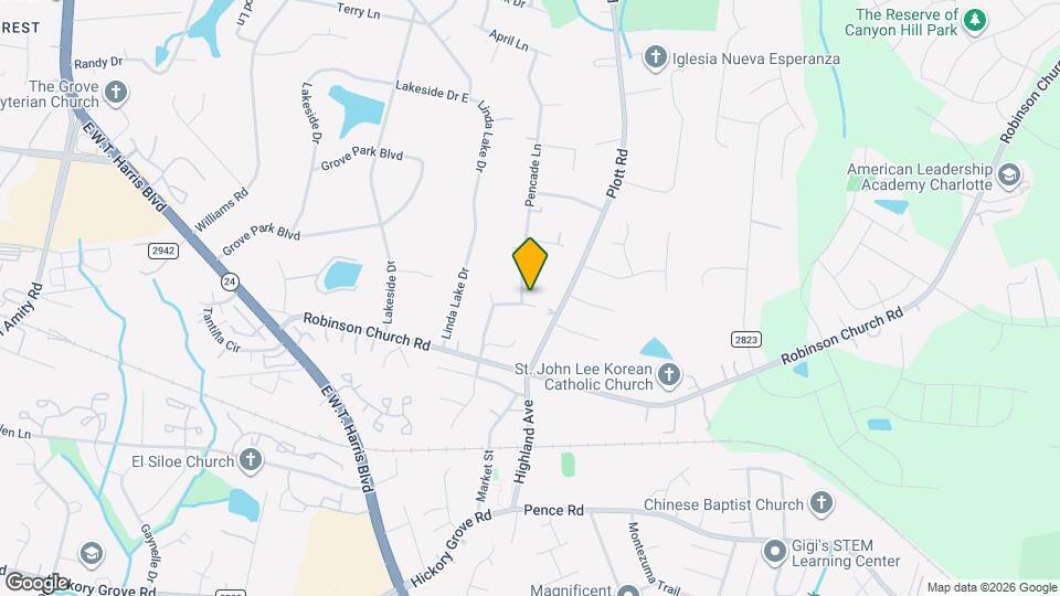 6404 Pencade Ln Map and Location Details