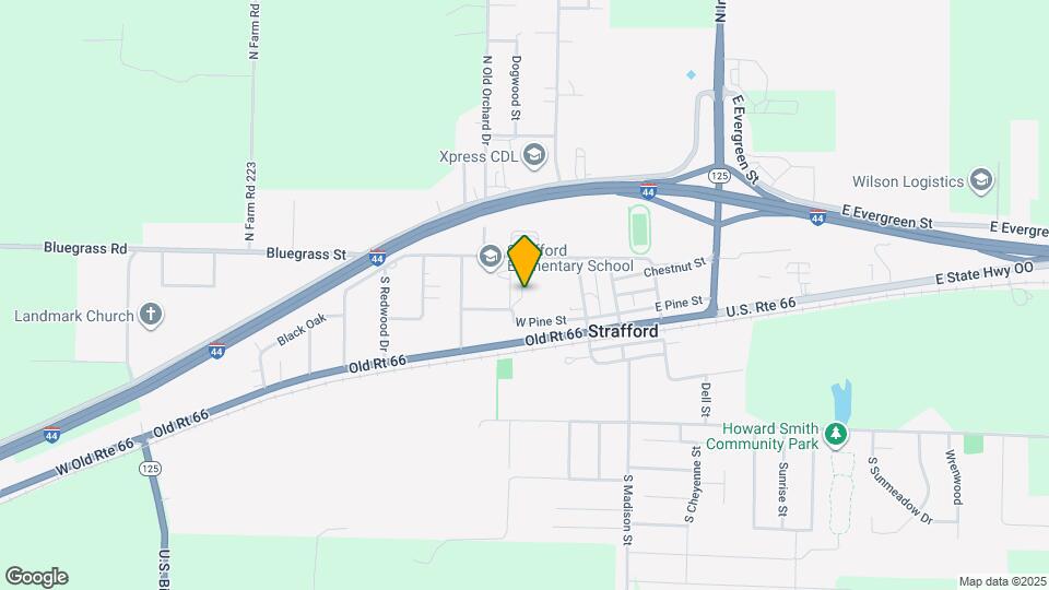 Strafford Senior Citizens Apartment Complex and Nearby Strafford