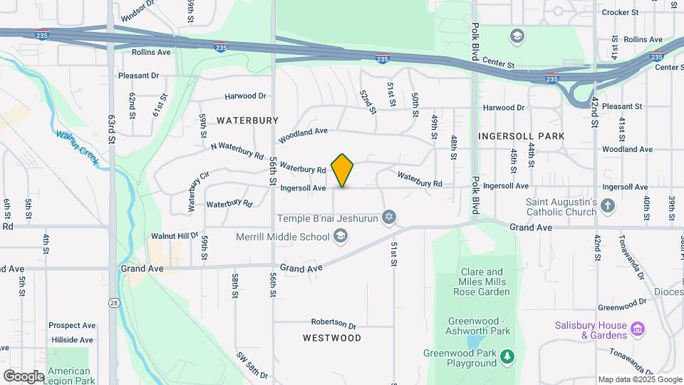5214 Ingersoll Ave, Unit TreeTop Map and Location Details