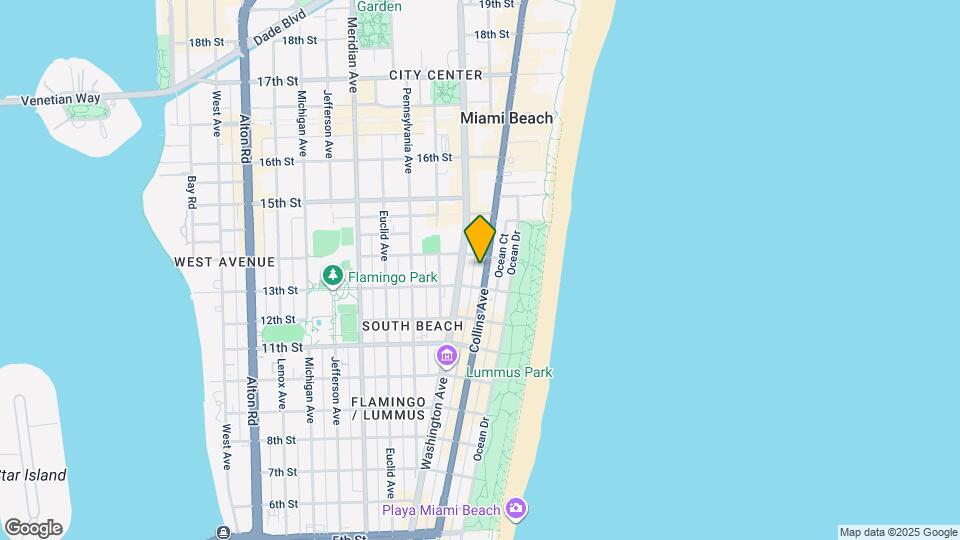 1334 Collins Ave Map and Location Details