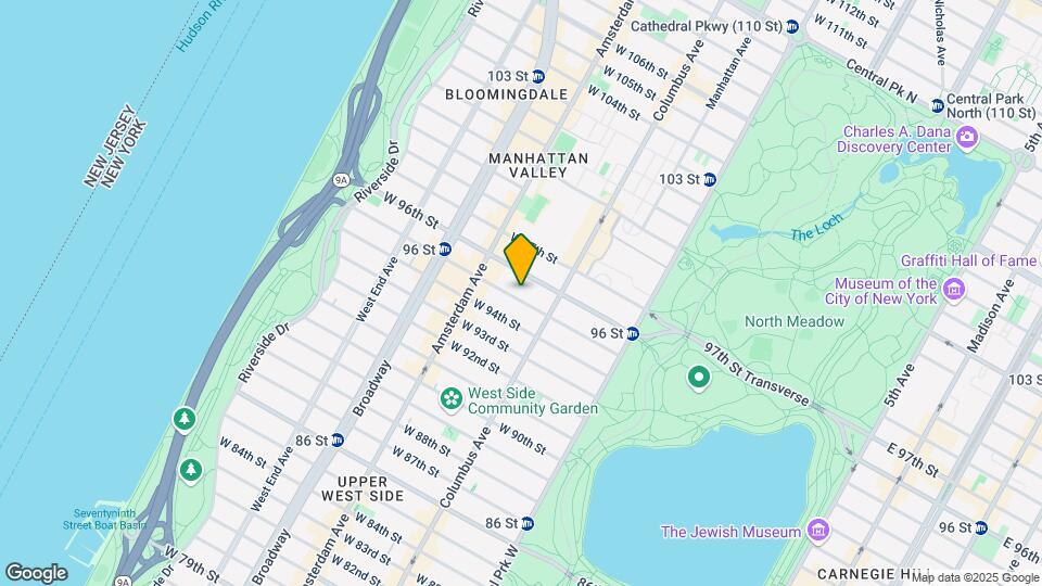 133 W 95th St Map and Location Details