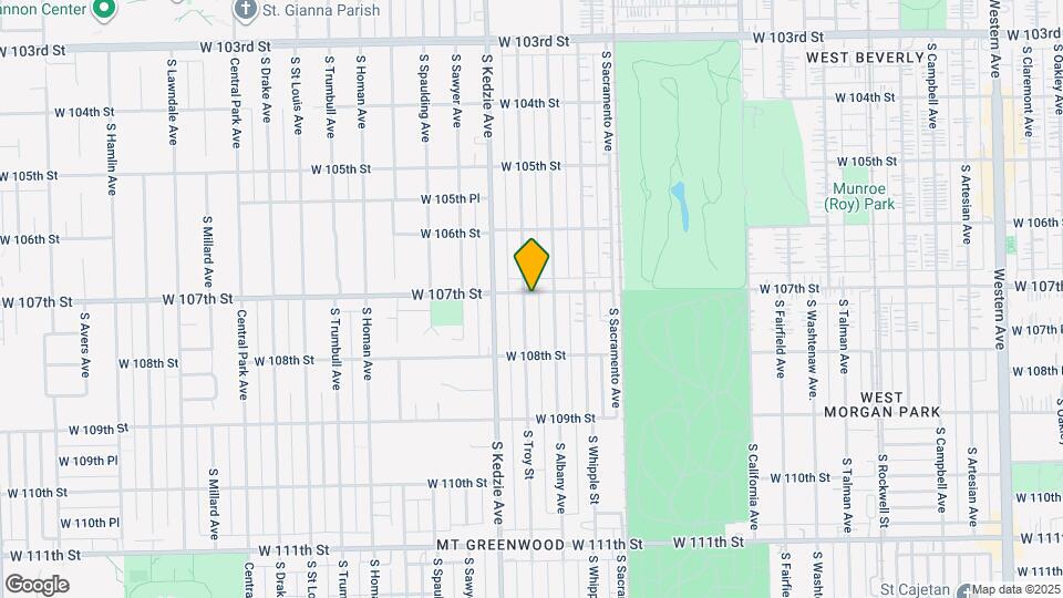10703 S Troy St Map and Location Details