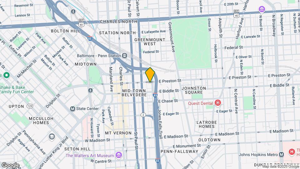 217 E Preston St Map and Location Details