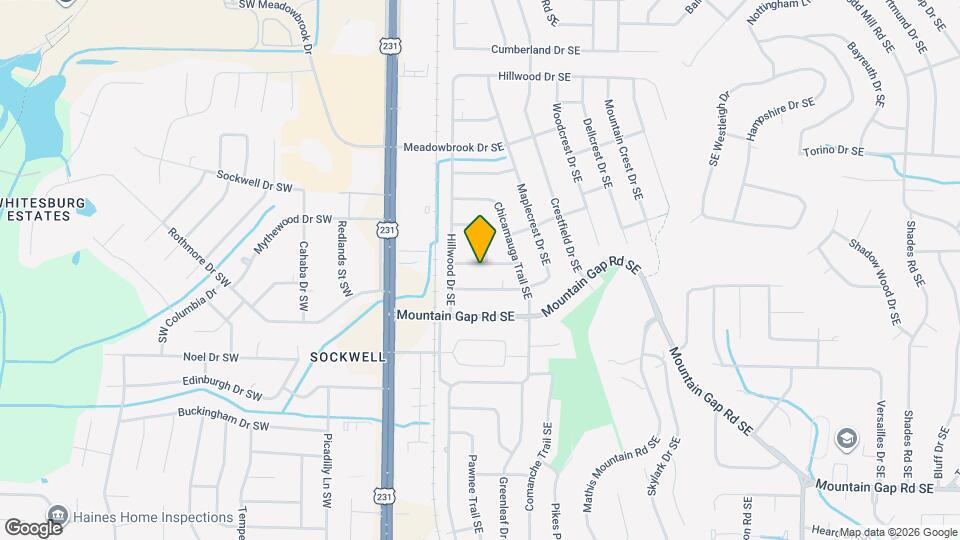 307 Mockingbird Rd SE Map and Location Details