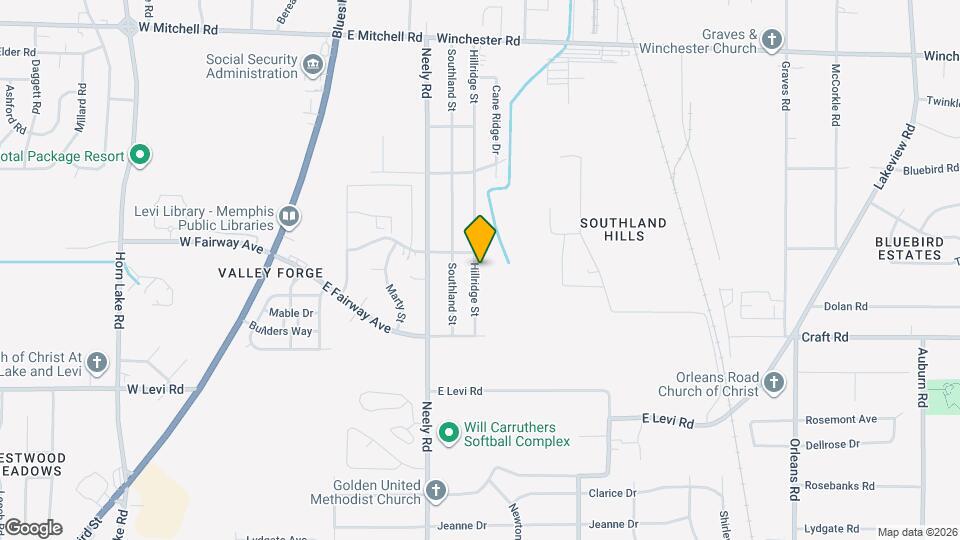 3724 Hillridge St Map and Location Details