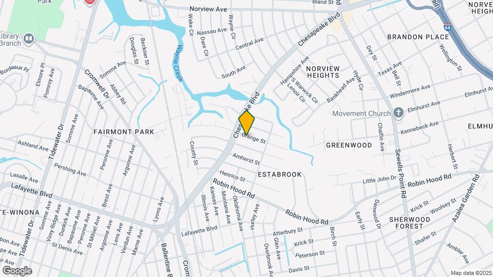 3619 Orange St Map and Location Details