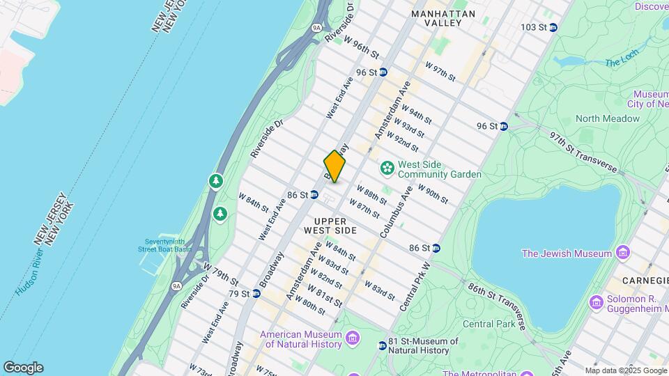 203 W 87th St Map and Location Details