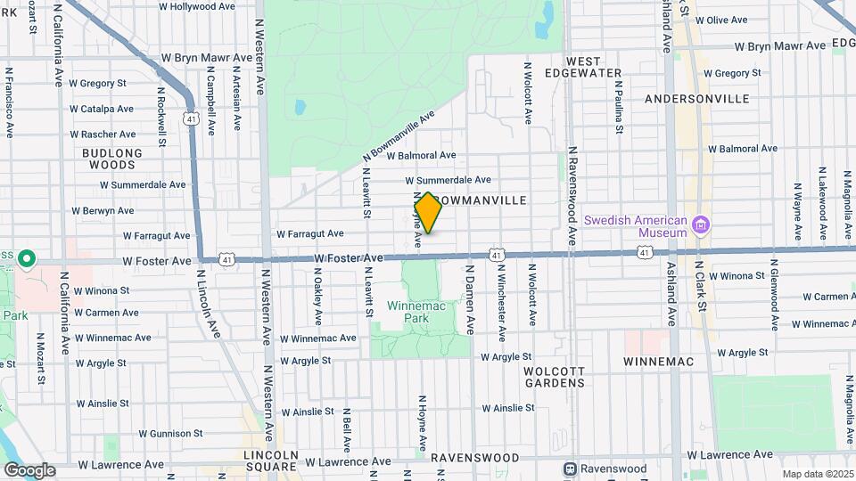 2051 W Farragut Ave Map and Location Details