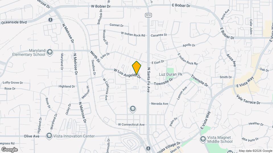 204 W Los Angeles Dr Map and Location Details