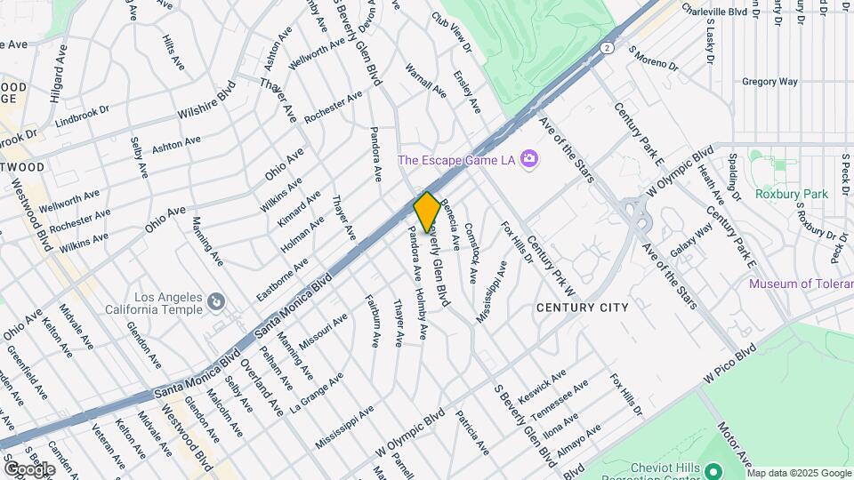 1851 S Beverly Glen Blvd, Unit 1849 and one half Map and Location Details