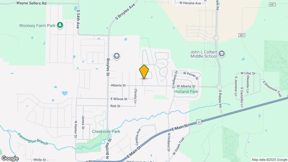 1296 S Springfield Dr Map and Location Details