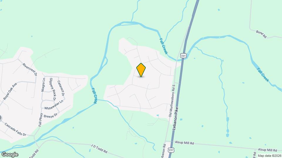 203 Fount Hackney Ln Map and Location Details