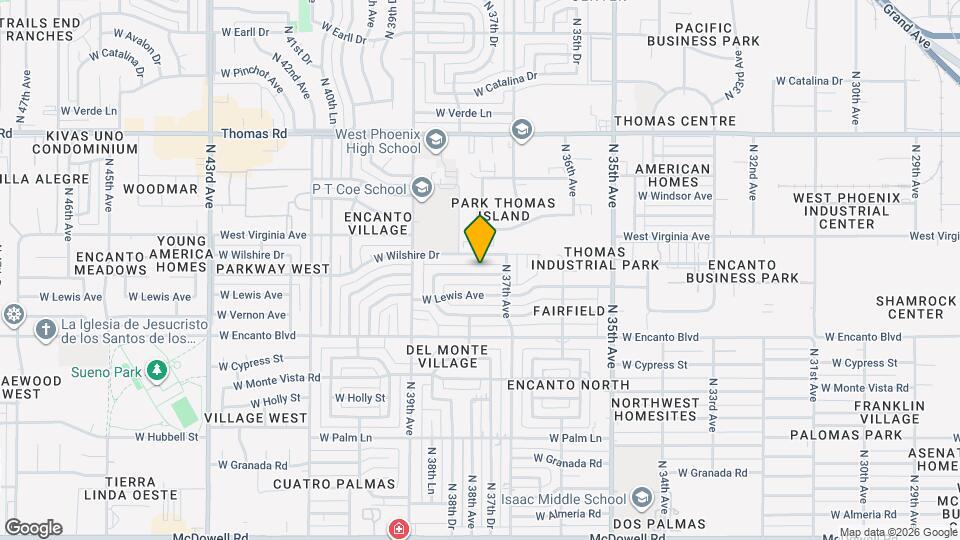 3730 W Sheridan St Map and Location Details