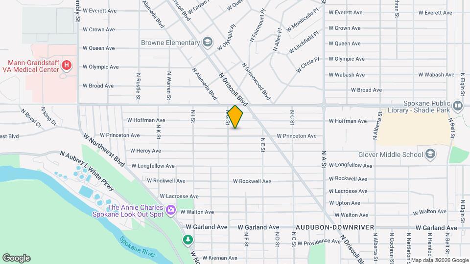 3424 W Princeton Ave Map and Location Details