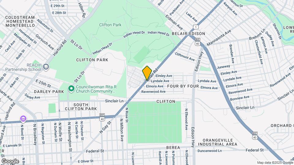 2111 Belair Rd Map and Location Details