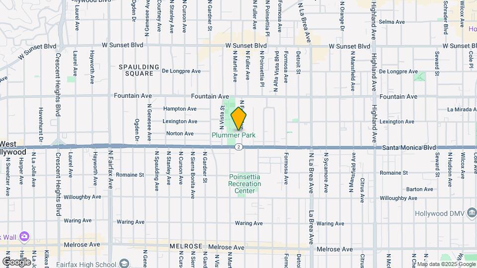 1131 N Fuller Ave Map and Location Details