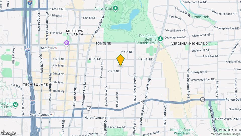 874 Durant Pl NE Map and Location Details