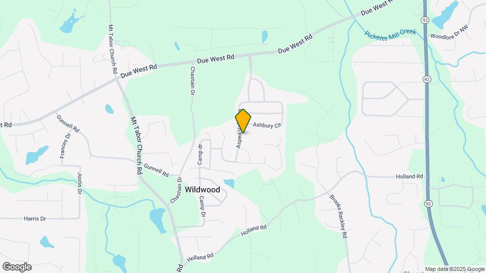 201 Aspen Valley Ln Map and Location Details