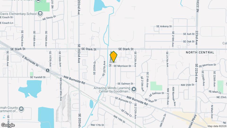 20825 SE Morrison St Map and Location Details