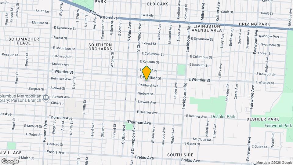 1094 Oakwood Ave Mapa y Detalles de la Ubicación