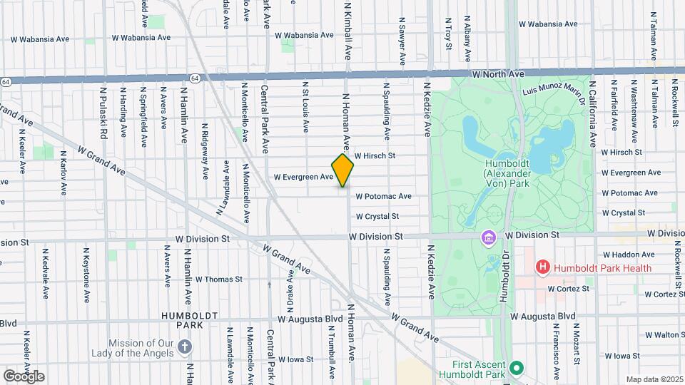 1300 N Homan Ave Mapa y Detalles de la Ubicación