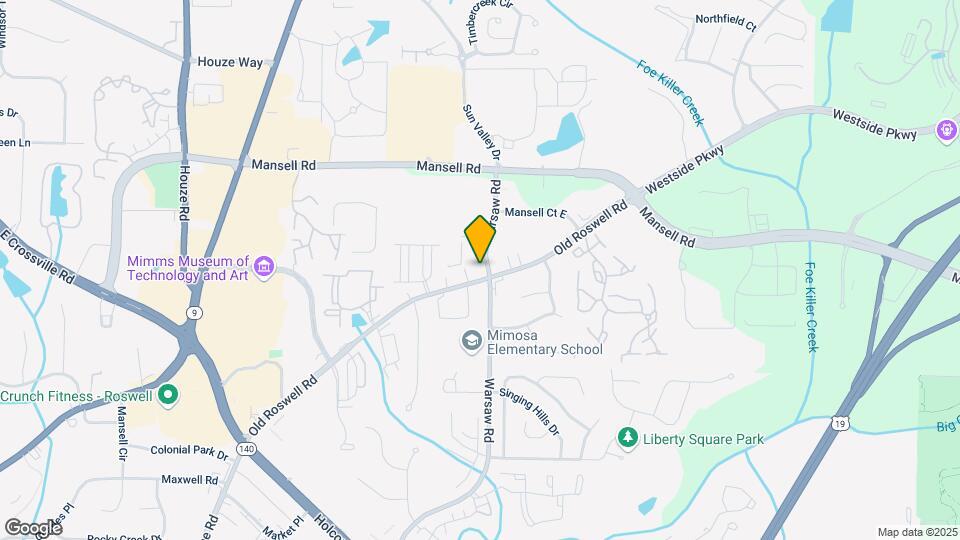 1104-1106 Old Roswell Rd Map and Location Details