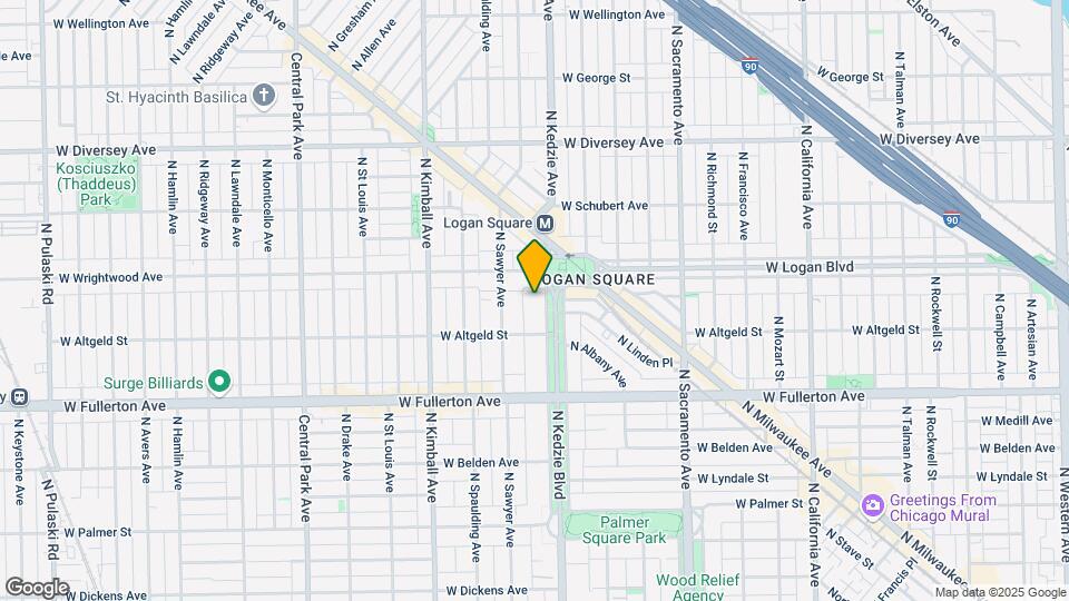 2530 N Kedzie Blvd, Unit 1N Map and Location Details