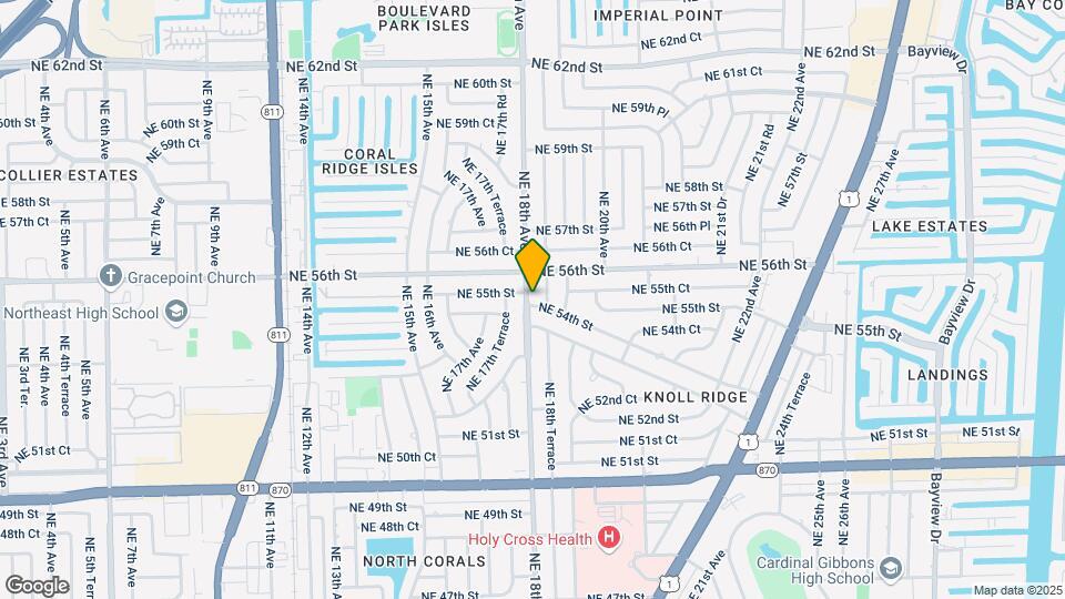 1801 NE 54th St Map and Location Details