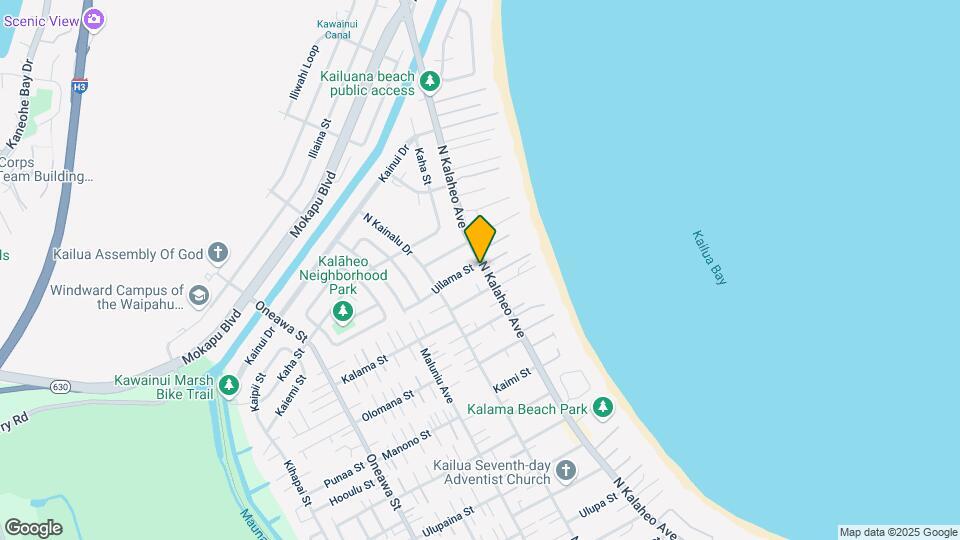 575 N Kalaheo Ave Map and Location Details