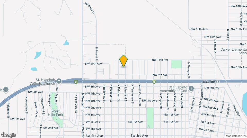 909A N Maryland St-Unit -A Map and Location Details
