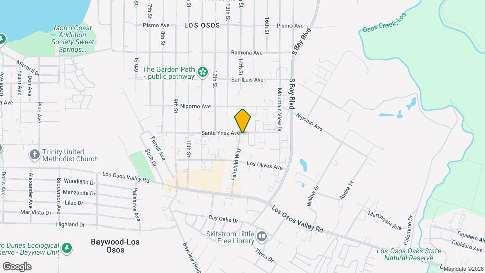 1201 Santa Ynez Ave, Unit E Mapa y Detalles de la Ubicación