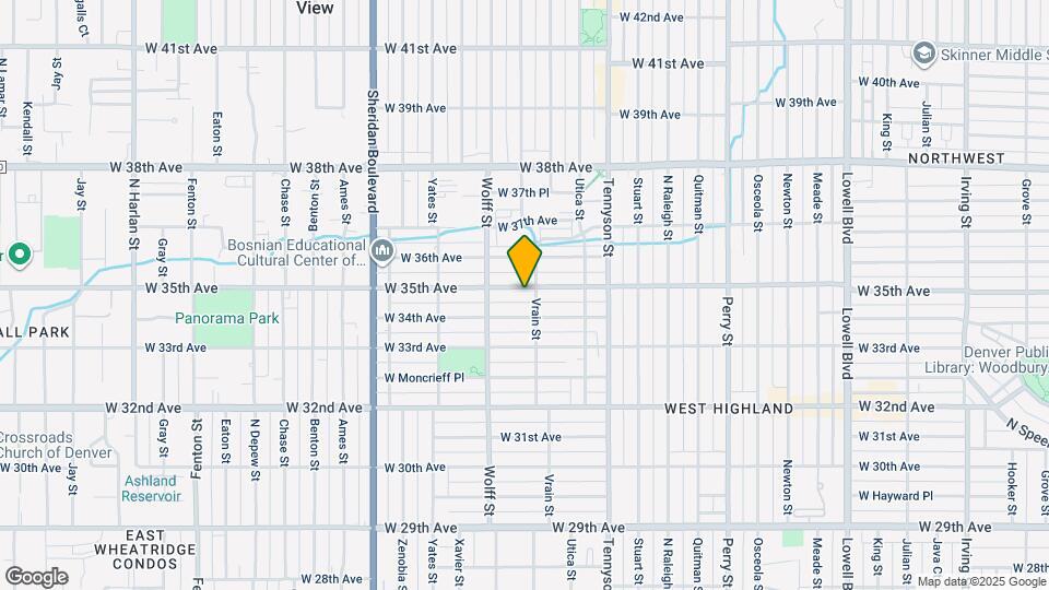 4618 W 35th Ave Map and Location Details
