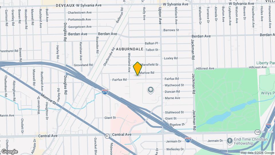 2032 Fairfax Rd Map and Location Details