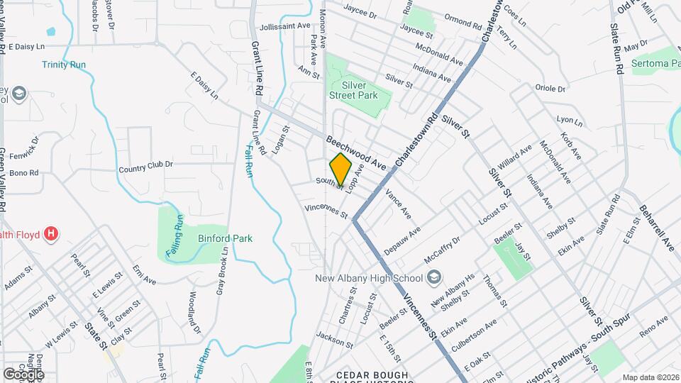 1407 South St Mapa y Detalles de la Ubicación