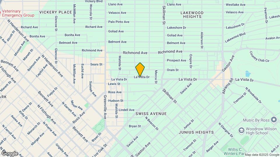 5918 La Vista Dr Map and Location Details