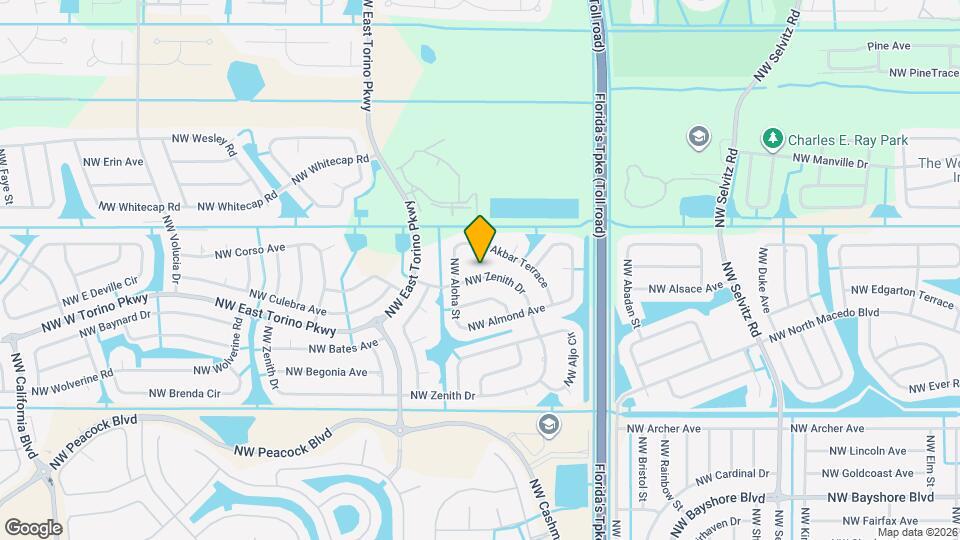 5711 NW Zenith Dr Map and Location Details