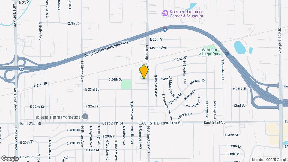 5959 E 24th St Map and Location Details