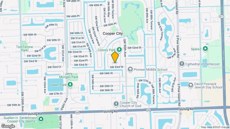5281 SW 90th Way Map and Location Details