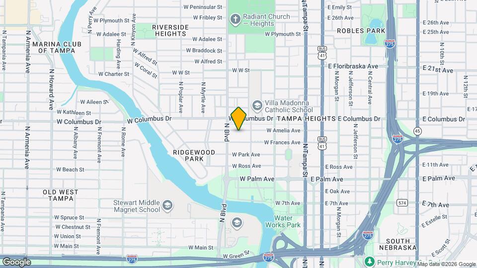 412 W Amelia Ave Map and Location Details