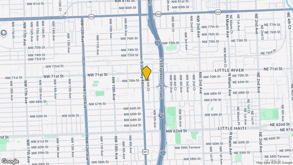 6940 NW 6th Ct Map and Location Details
