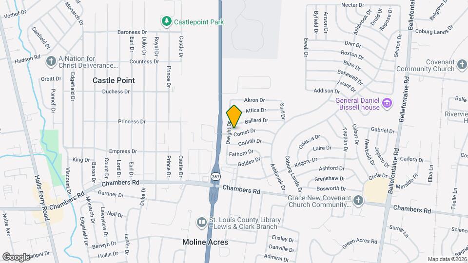 1539 Comet Dr Map and Location Details