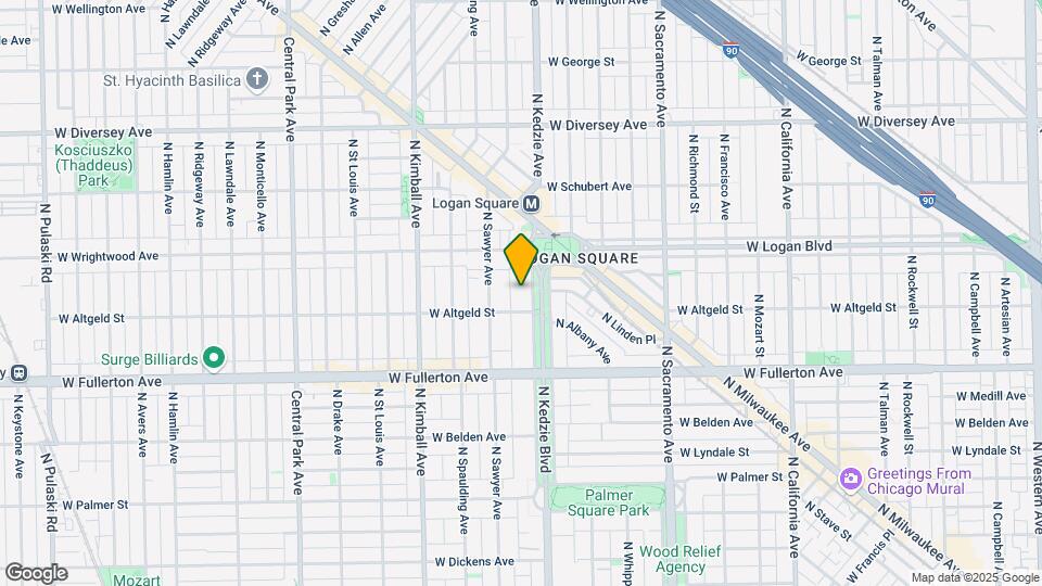 2510 N Kedzie Blvd, Unit 1 Map and Location Details