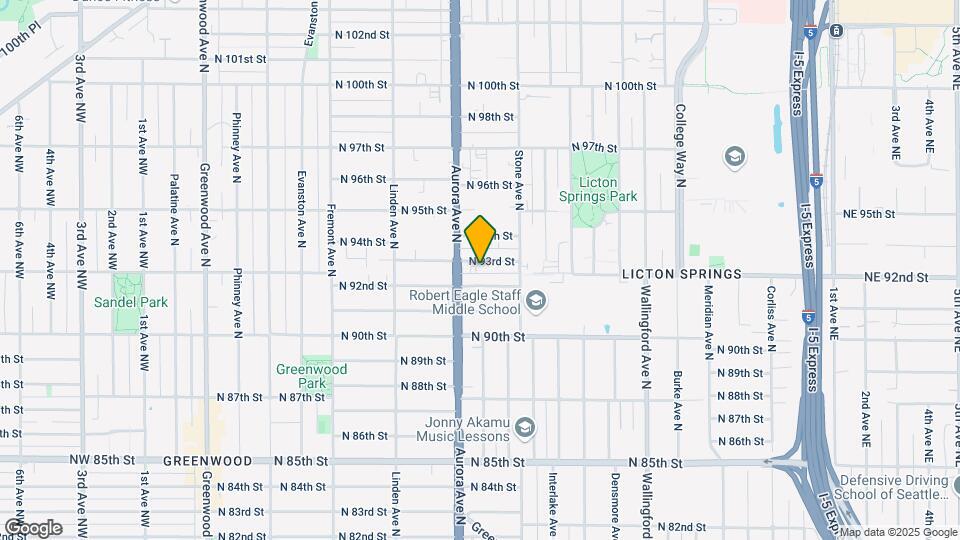 1121 N 93rd St Map and Location Details