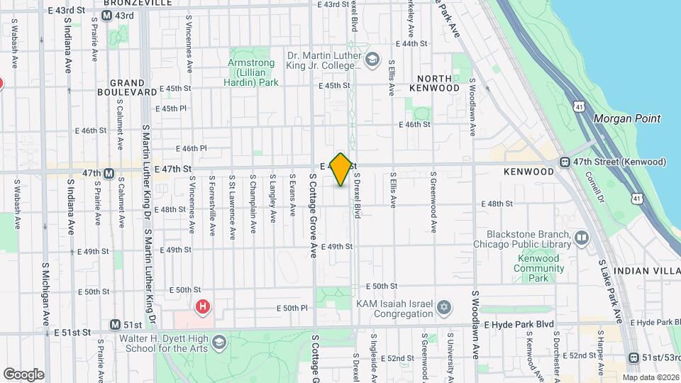 4736 S Drexel Blvd Map and Location Details