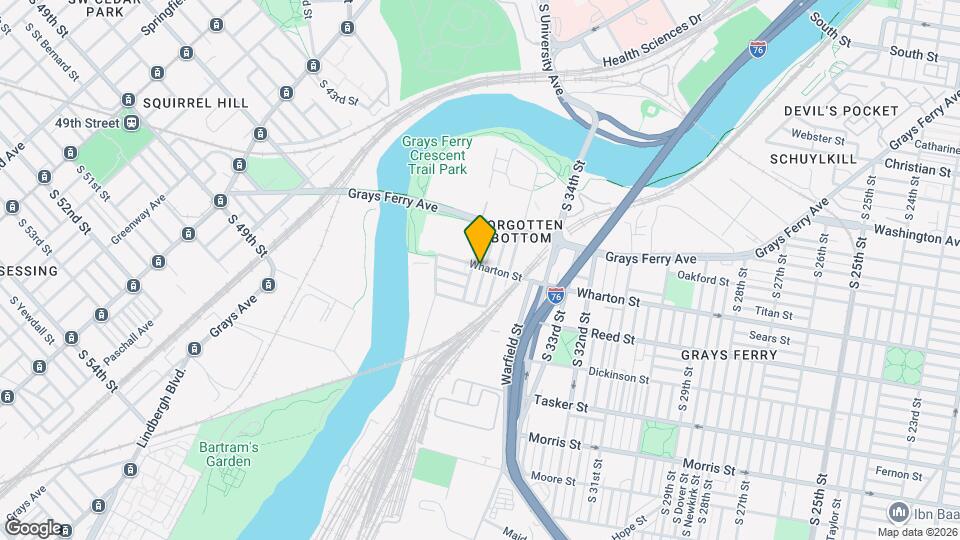 3532 Wharton St Map and Location Details