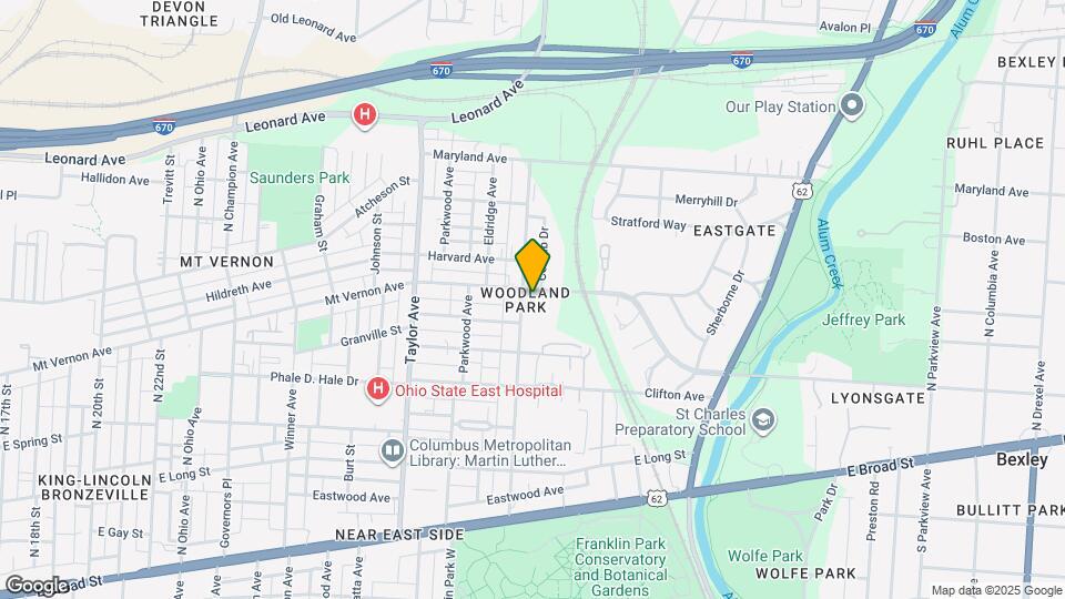 304 Woodland Ave Map and Location Details