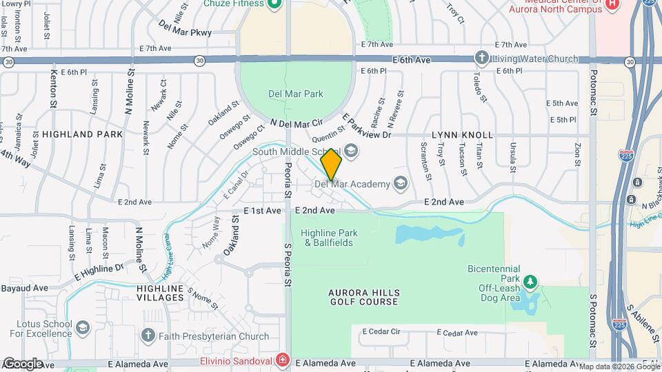 12253 E 2nd Dr. Map and Location Details