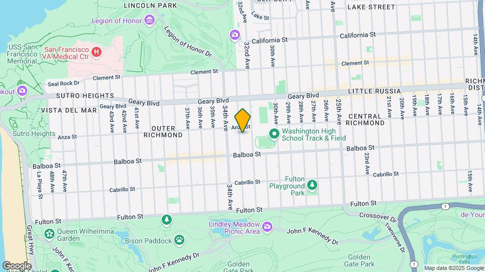 626 33rd Ave Map and Location Details