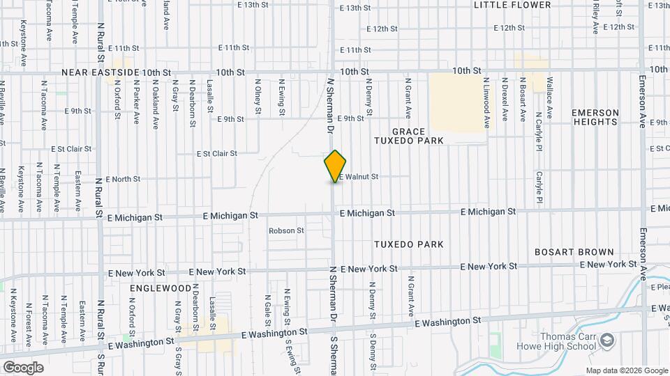 603 N Sherman Dr Map and Location Details